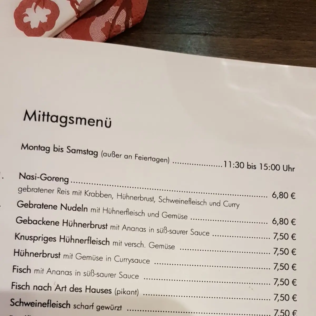 Speisekarte photo 5