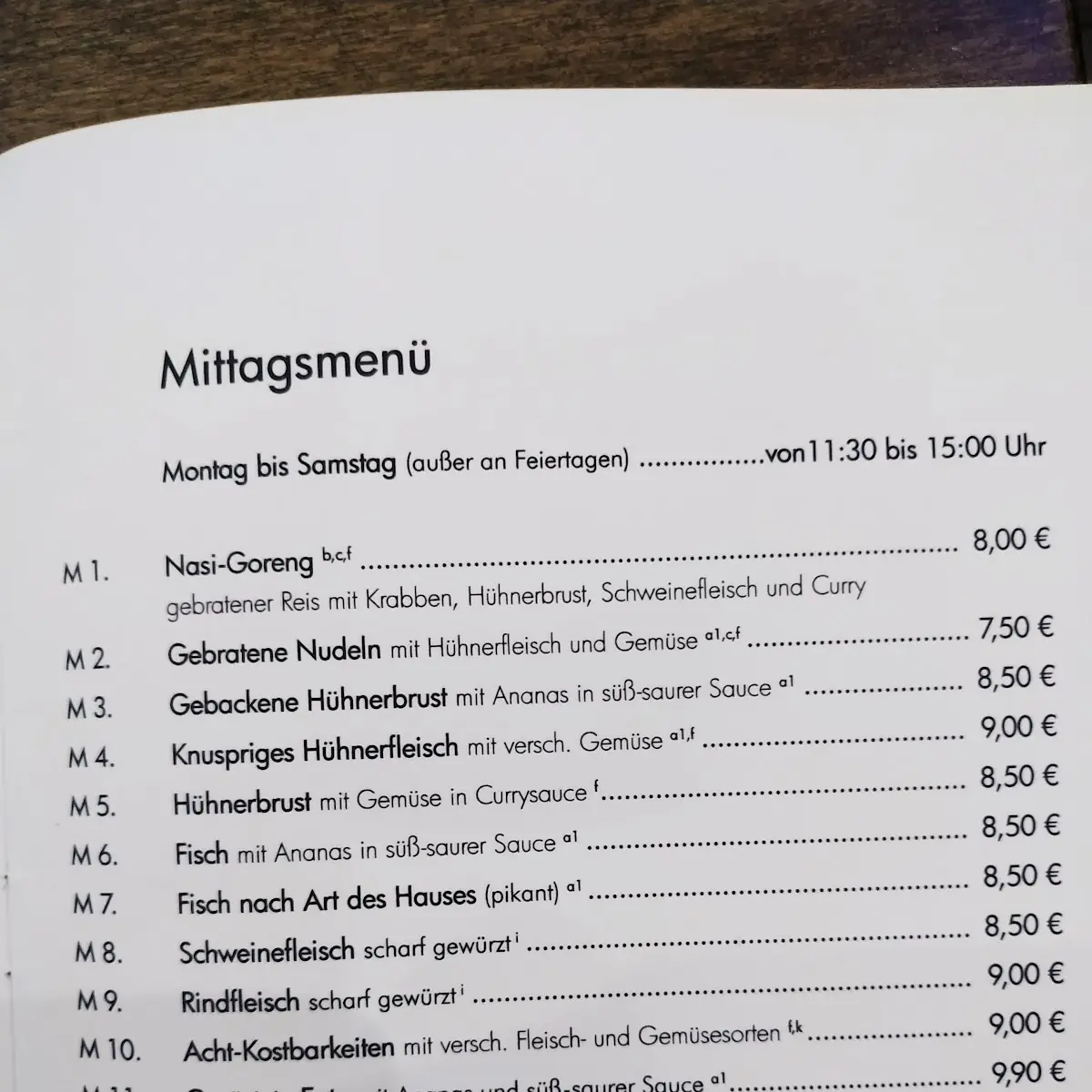 Speisekarte photo 7