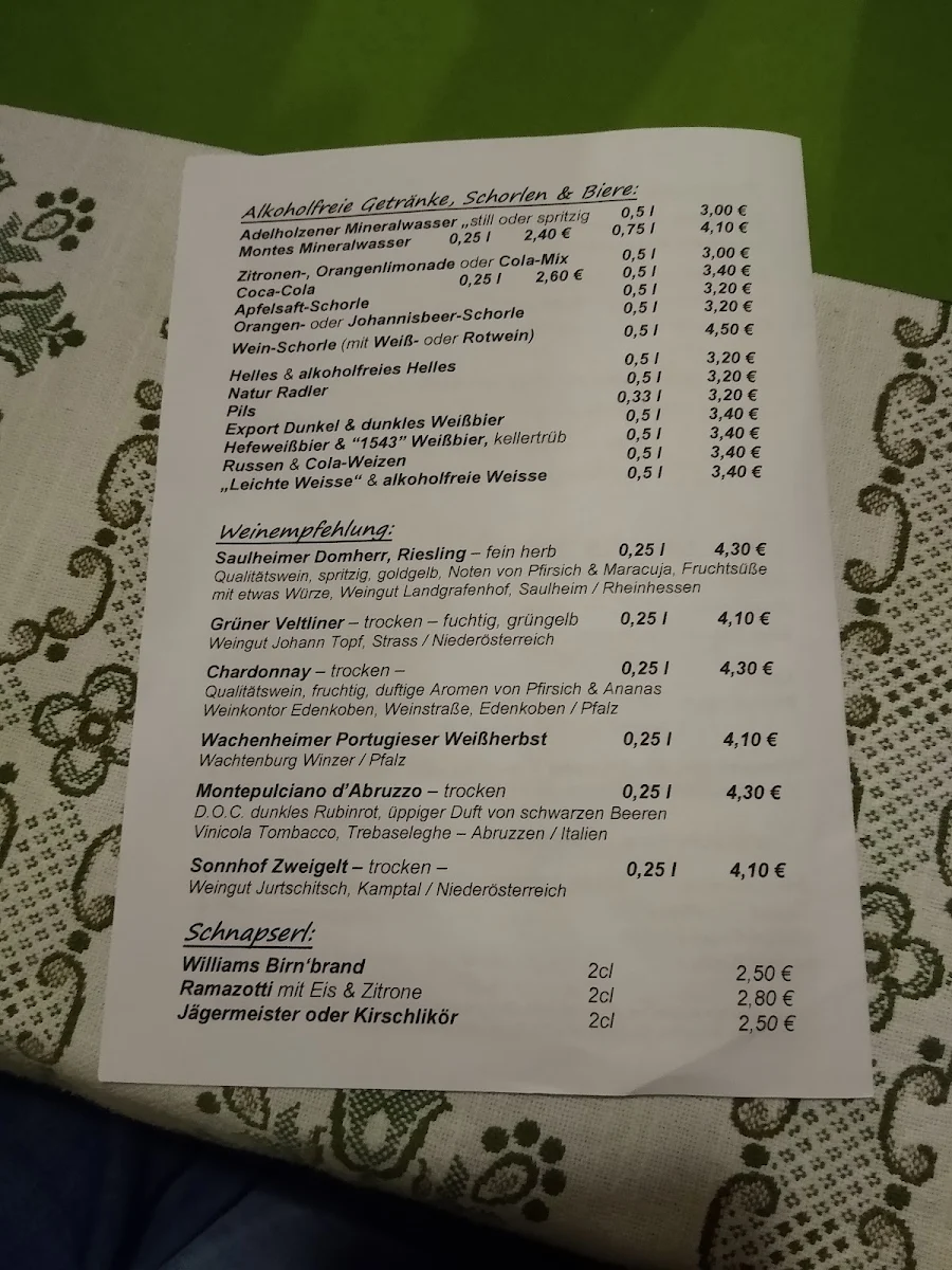 Speisekarte photo 2