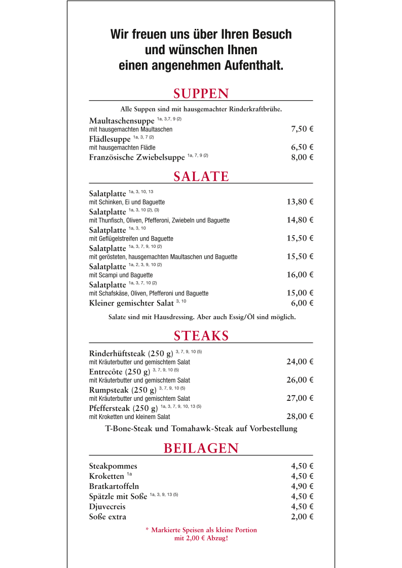 Speisekarte photo 6