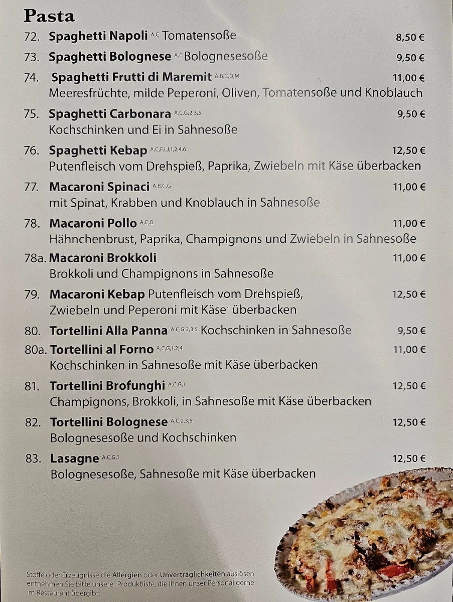 Speisekarte photo 1