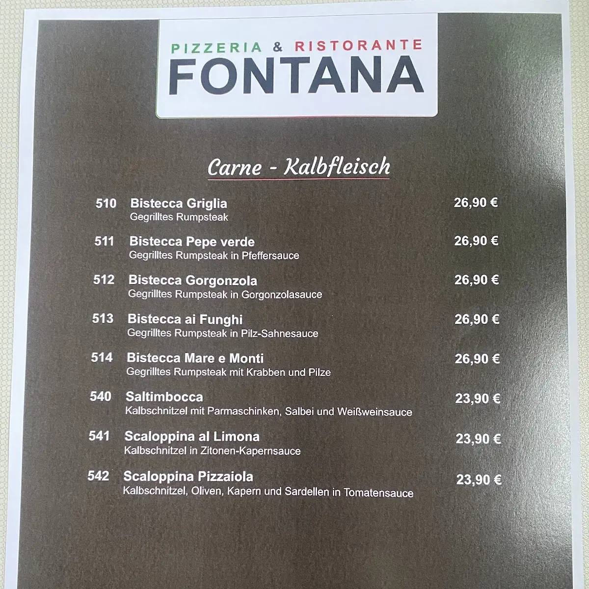 Speisekarte photo 6