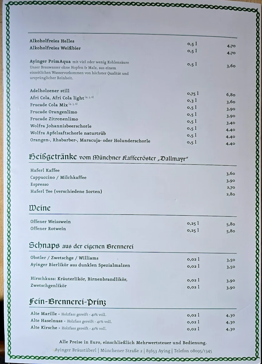 Speisekarte photo 2