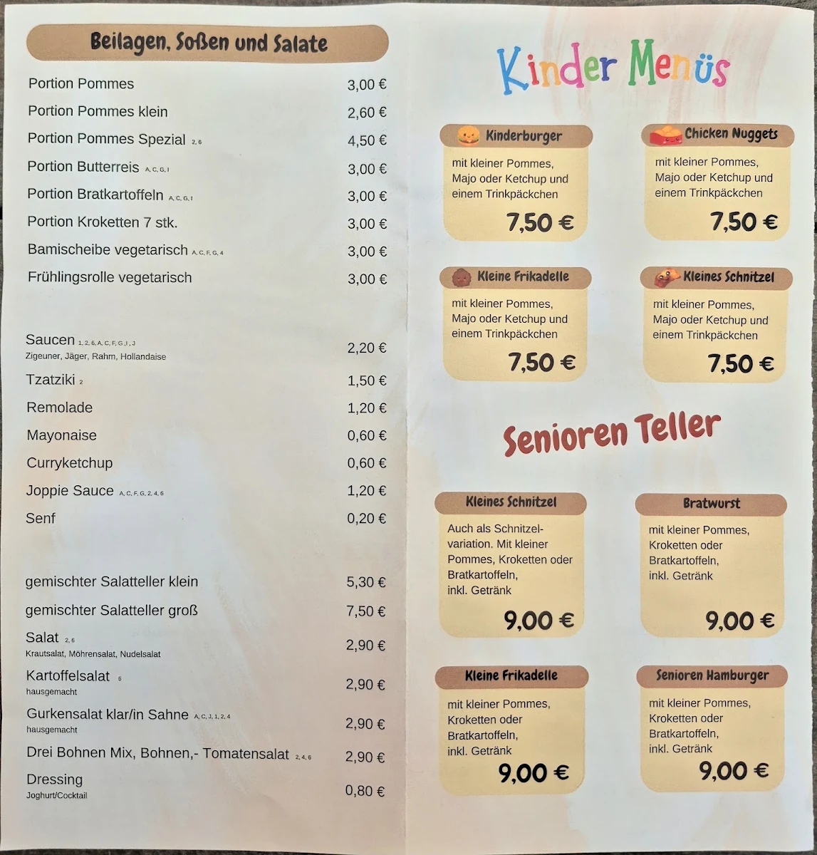 Speisekarte photo 4