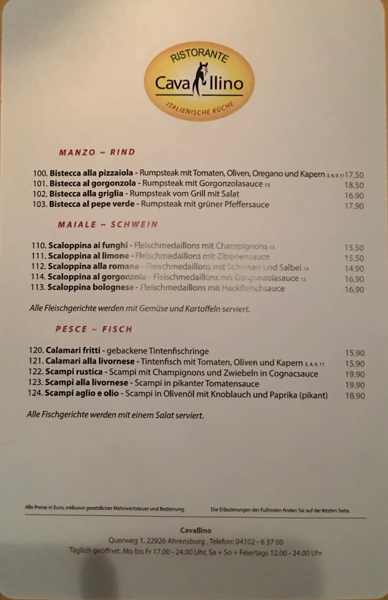 Speisekarte photo 1