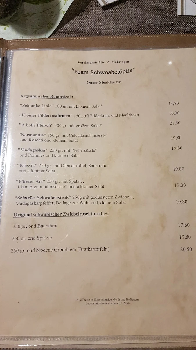 Speisekarte photo 4