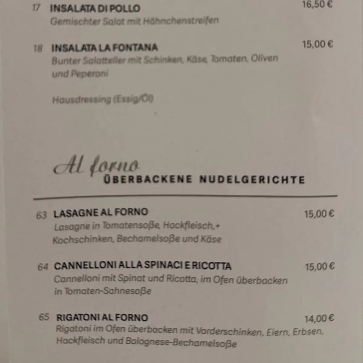 Speisekarte photo 6