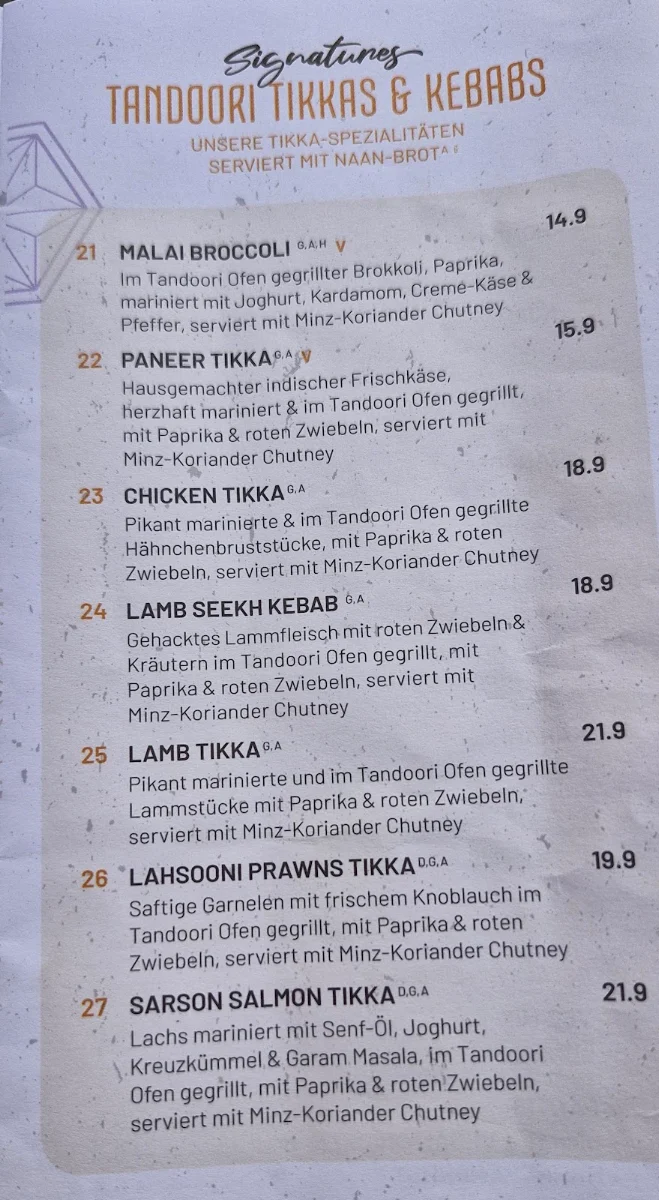 Speisekarte photo 2