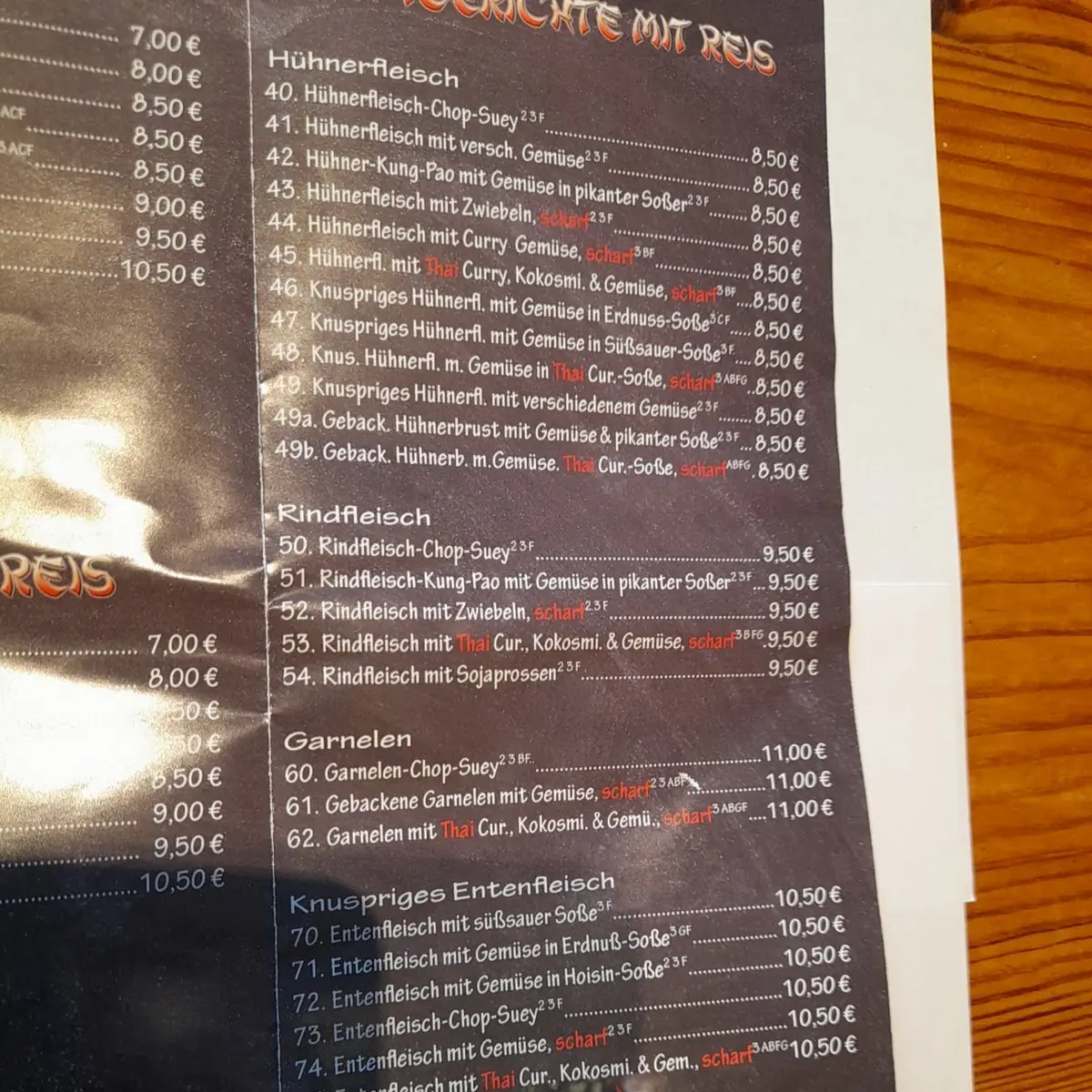 Speisekarte photo 8