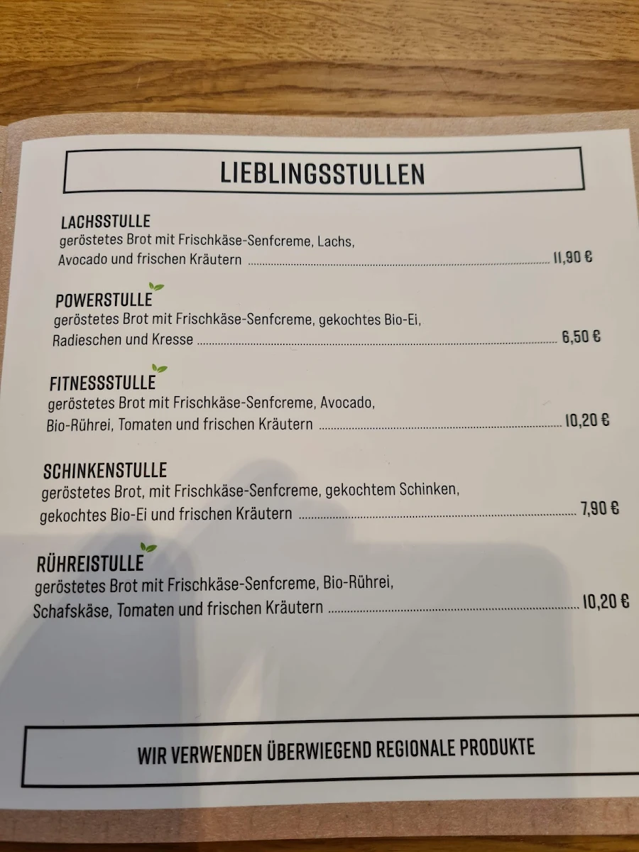 Speisekarte, Café 23