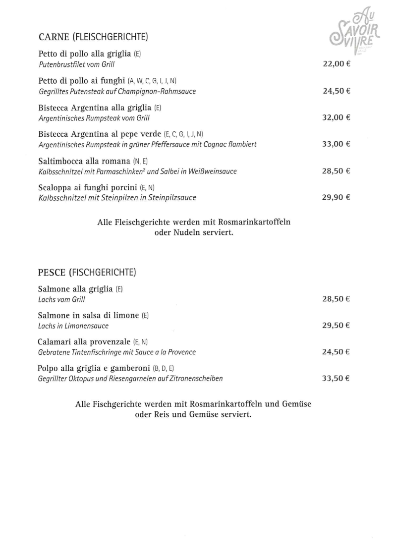 Speisekarte photo 5