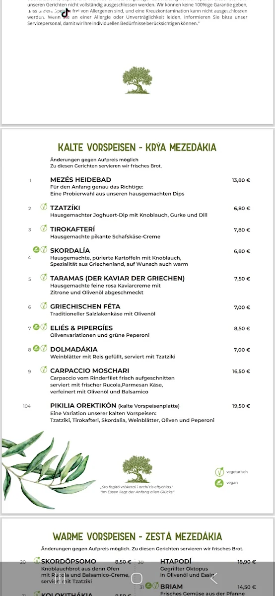 Speisekarte photo 2
