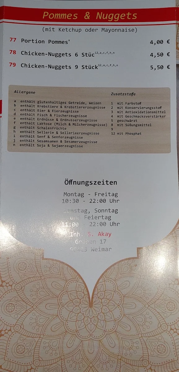 Speisekarte photo 2