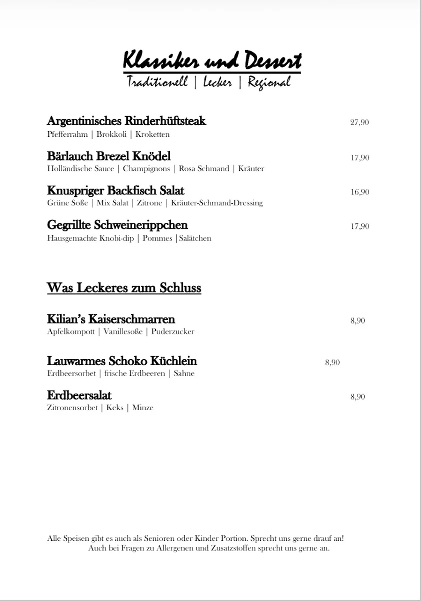 Speisekarte photo 5