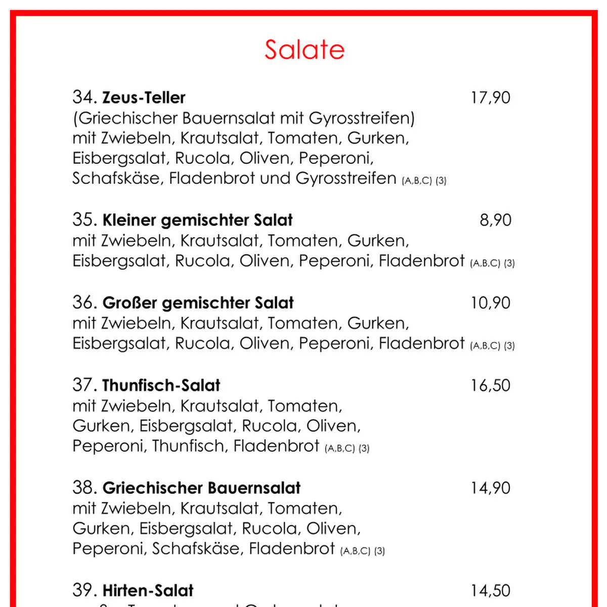Speisekarte photo 6