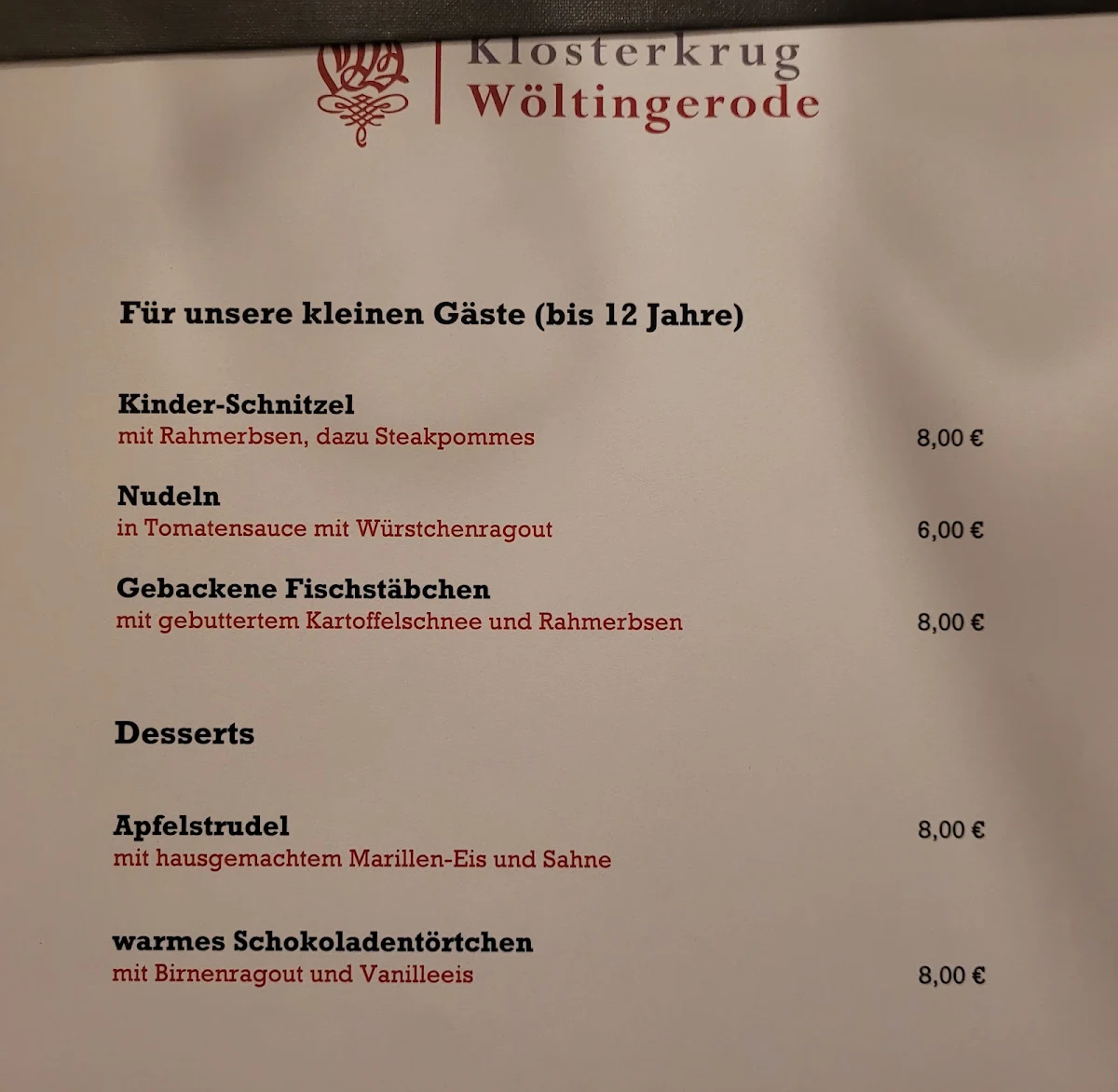 Speisekarte photo 6