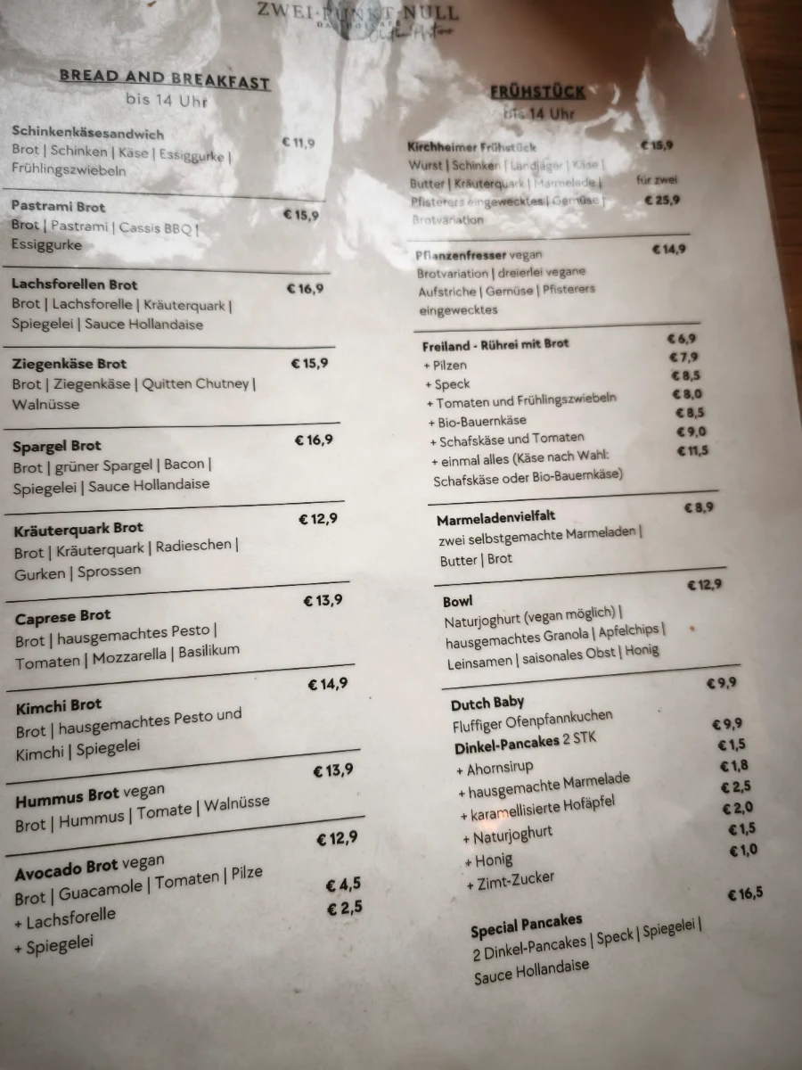 Speisekarte photo 2