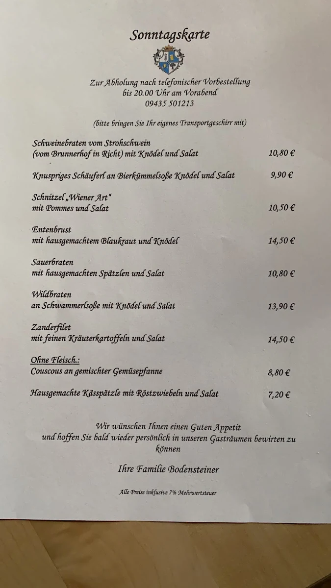 Speisekarte photo 2