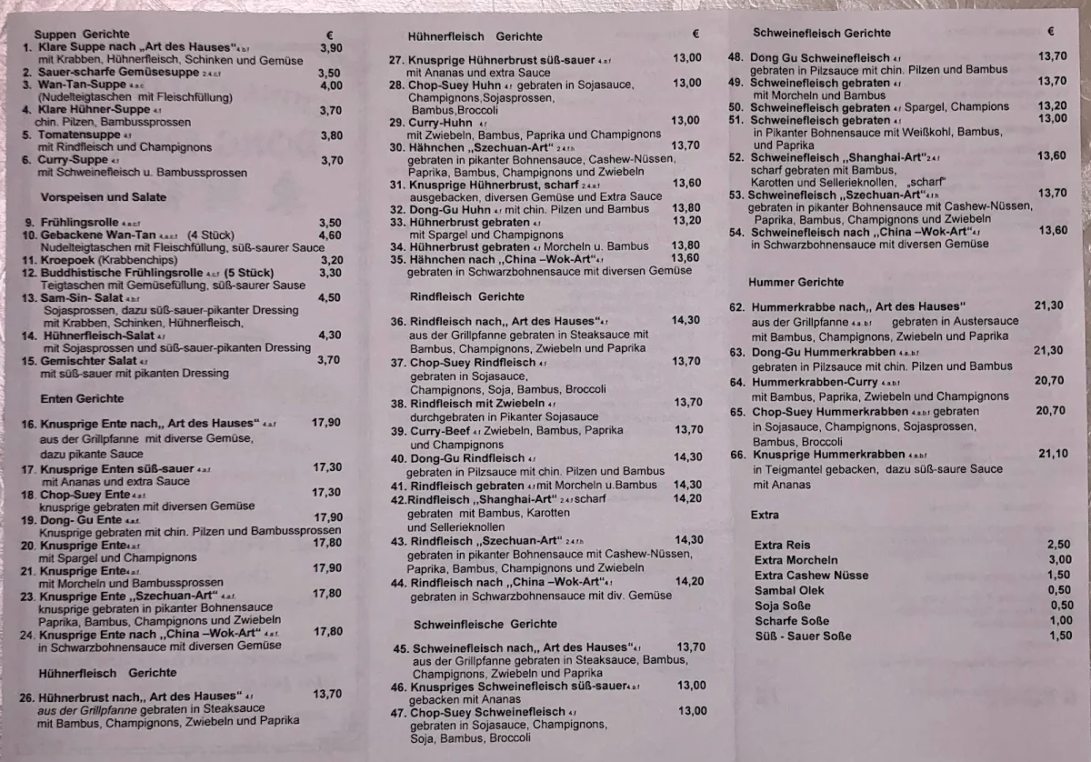 Speisekarte photo 1