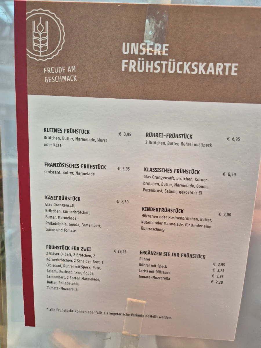 Speisekarte photo 1