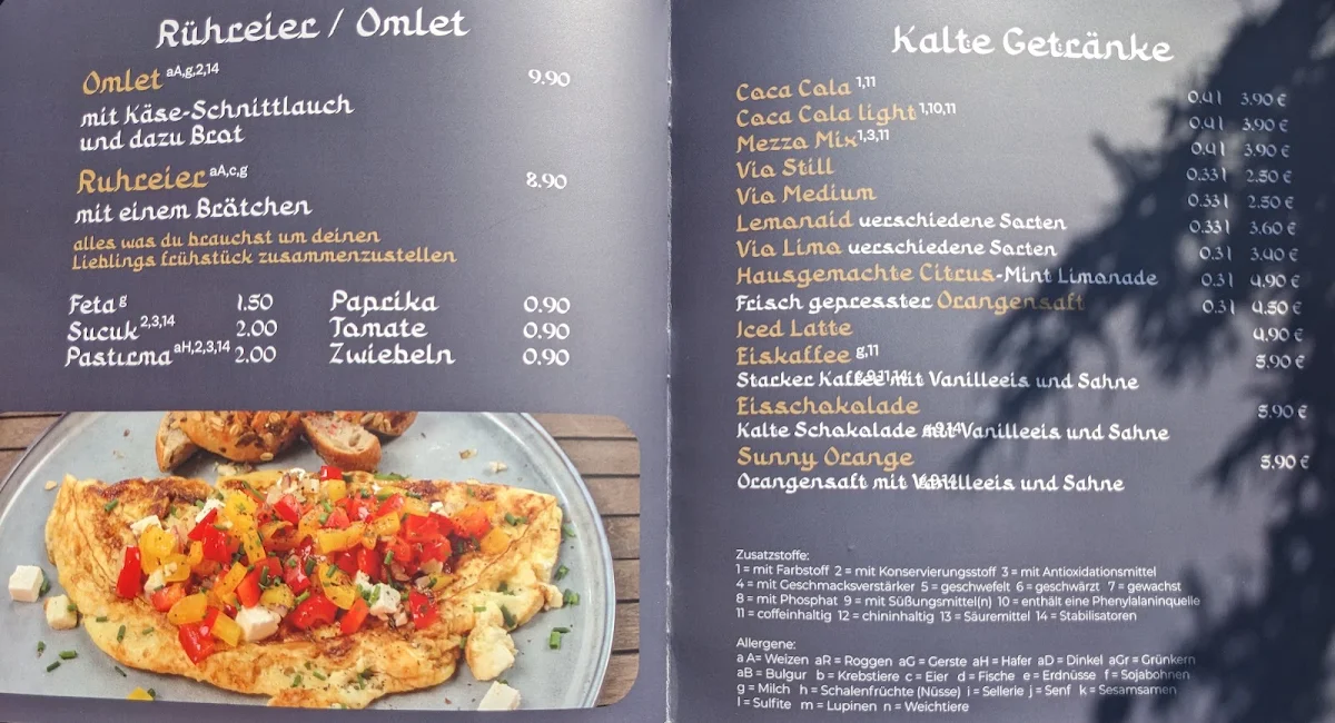 Speisekarte photo 2