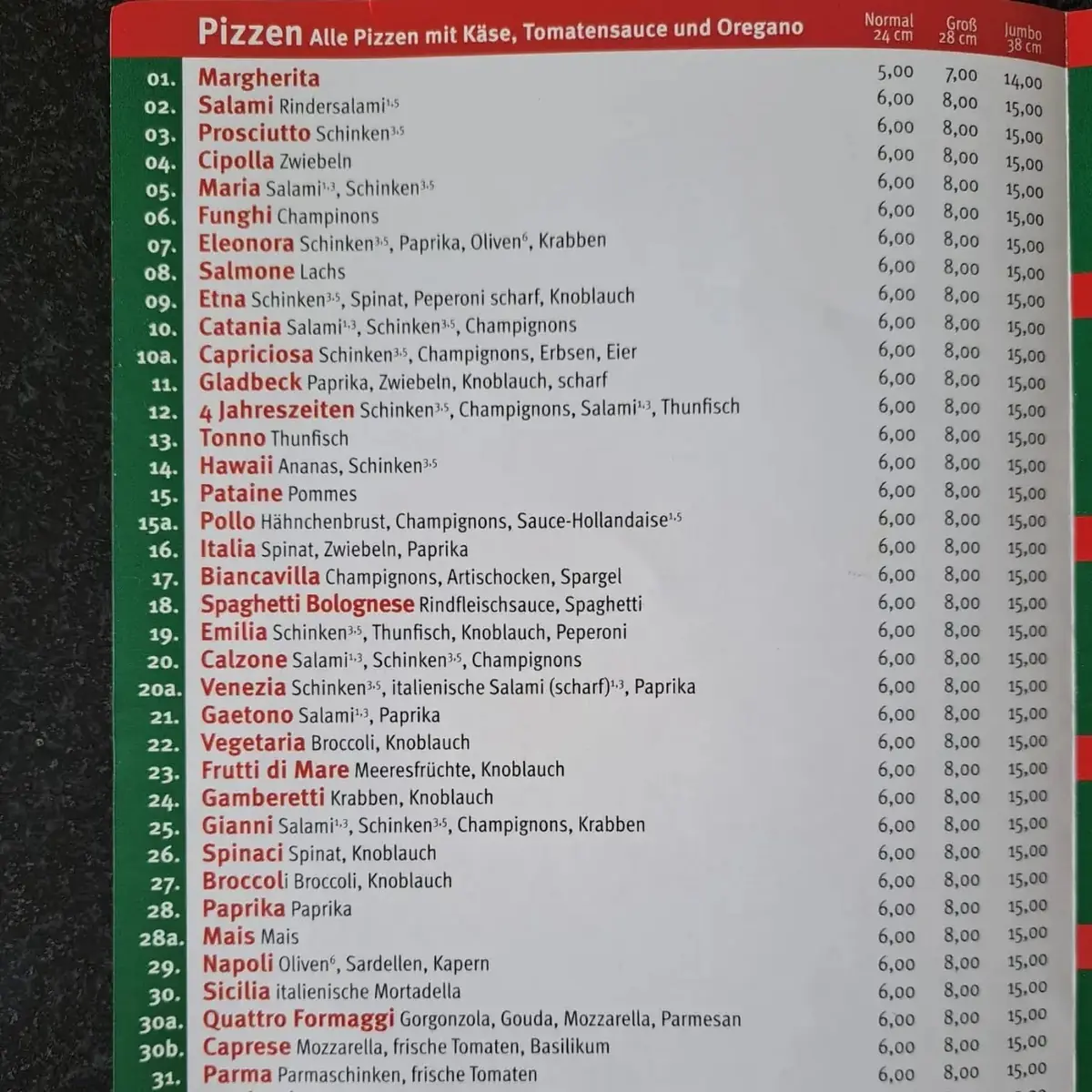 Speisekarte photo 2