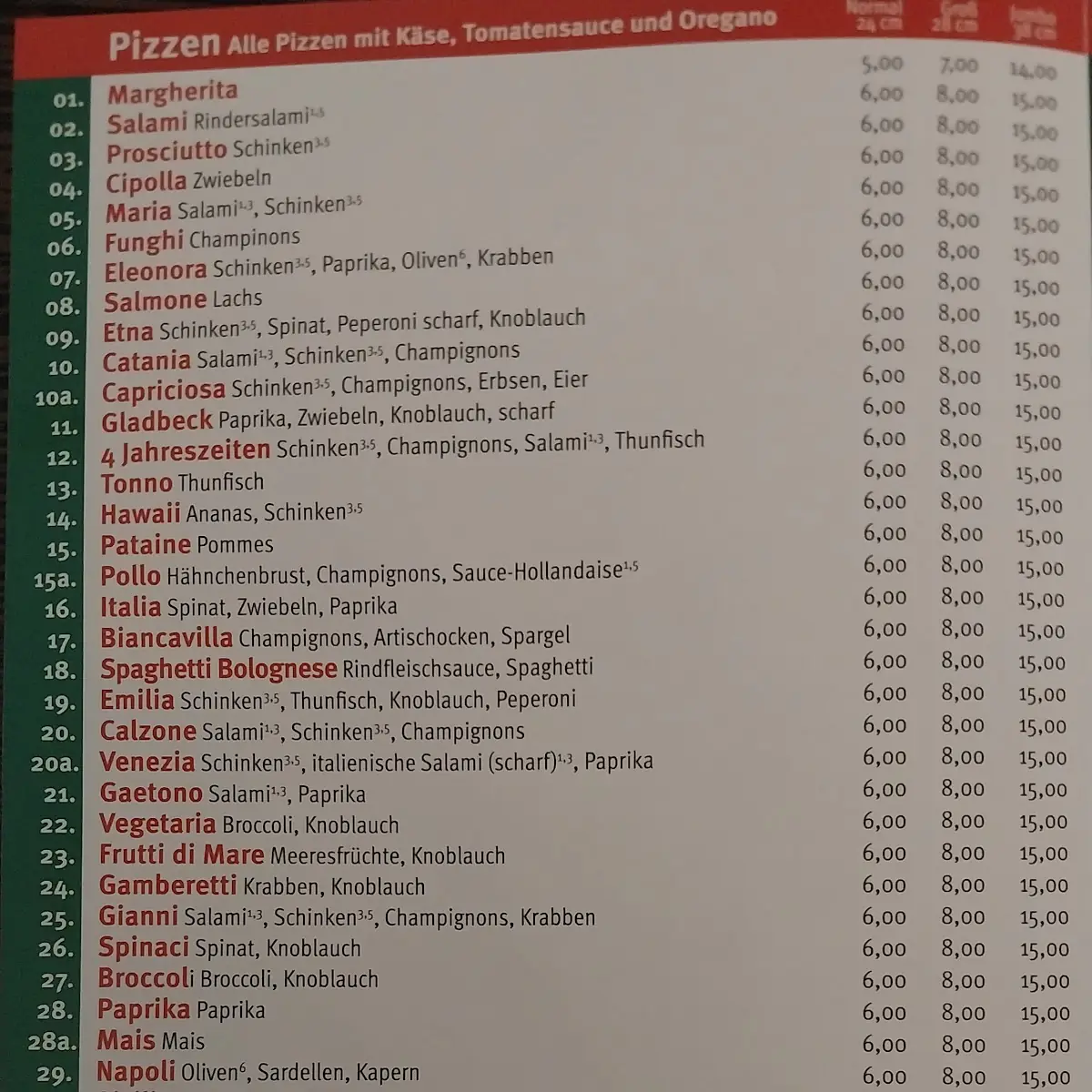 Speisekarte photo 6