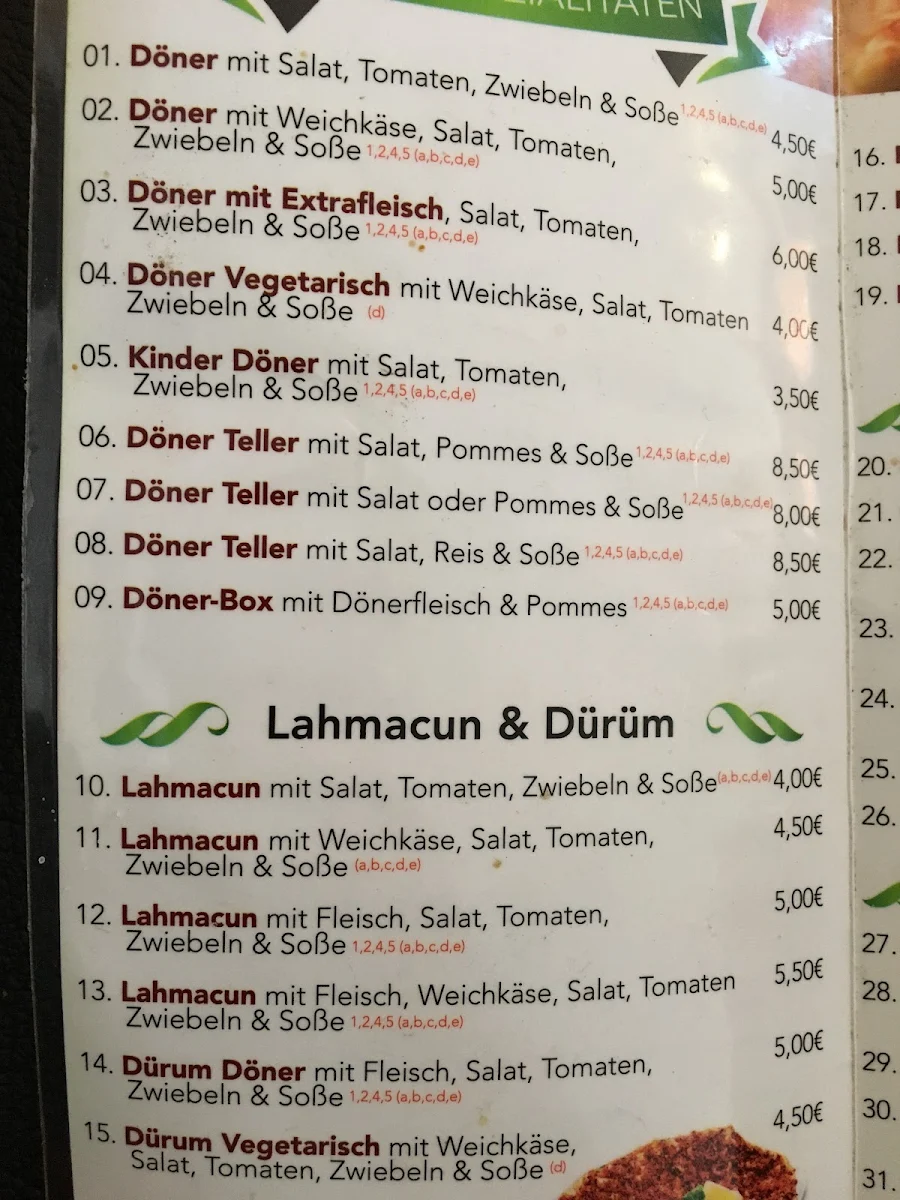 Speisekarte photo 5