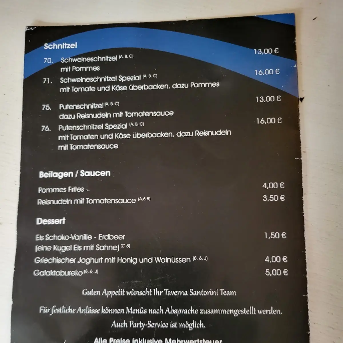 Speisekarte photo 4