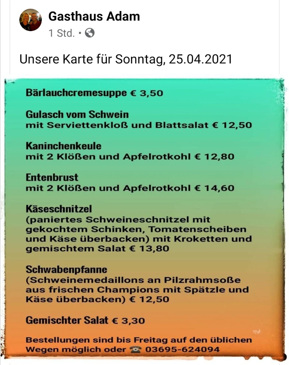 Speisekarte photo 9