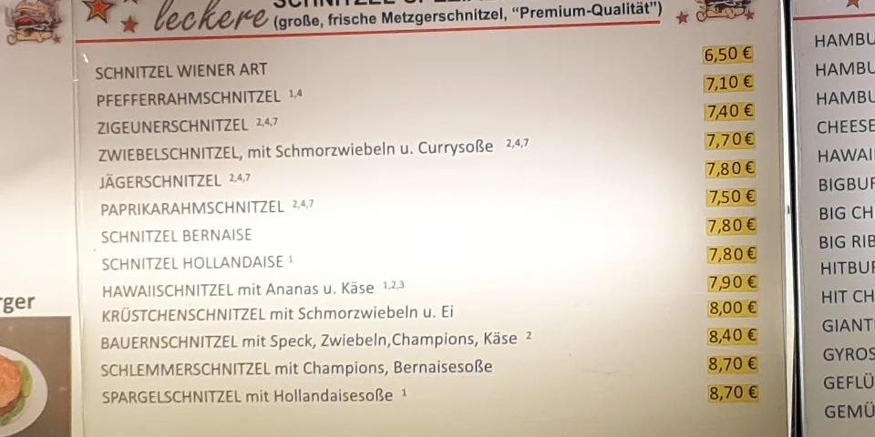 Speisekarte photo 4