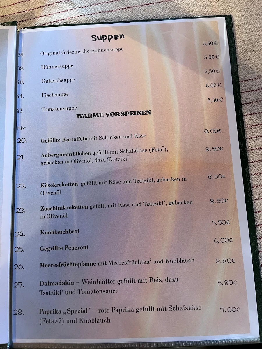 Speisekarte photo 5