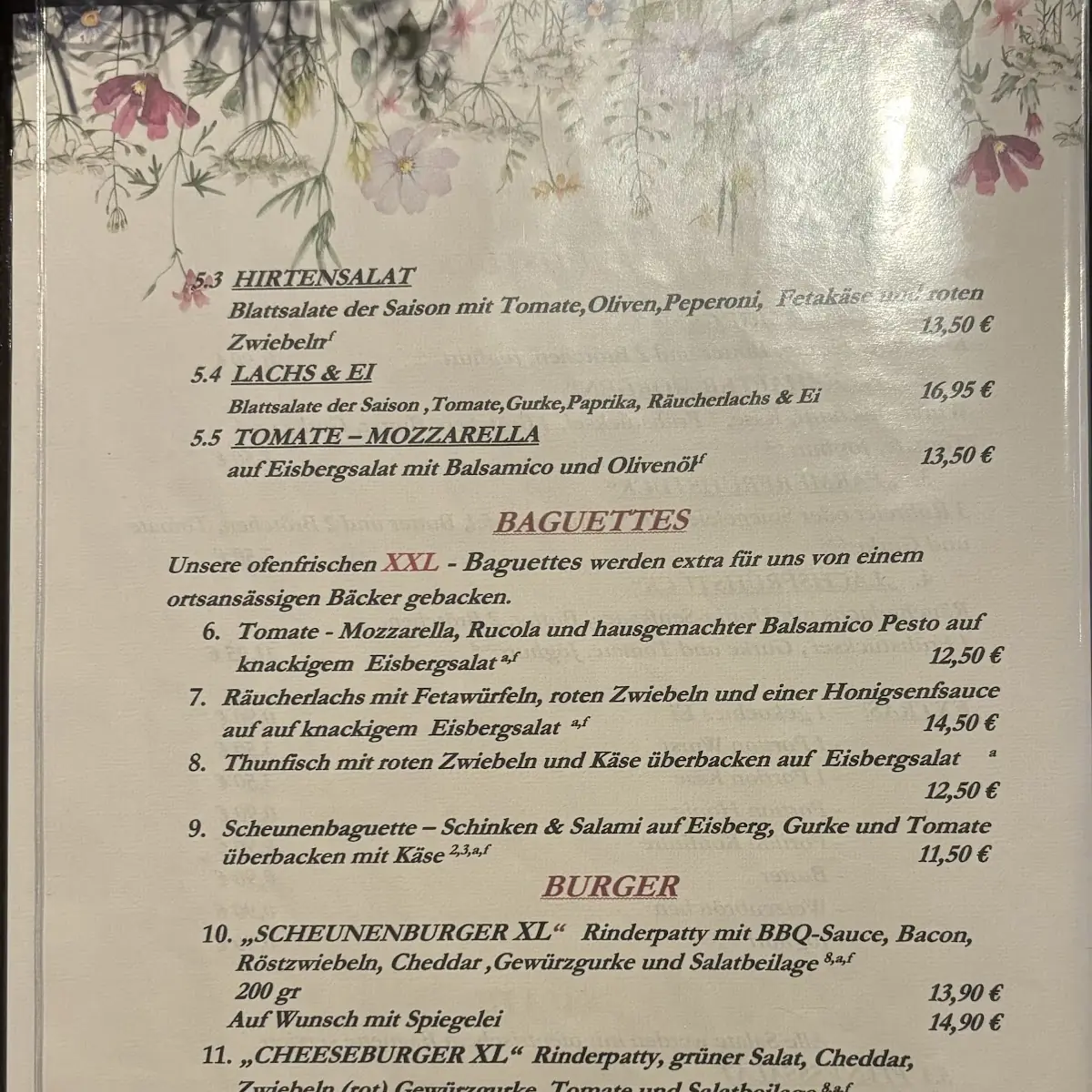 Speisekarte photo 2