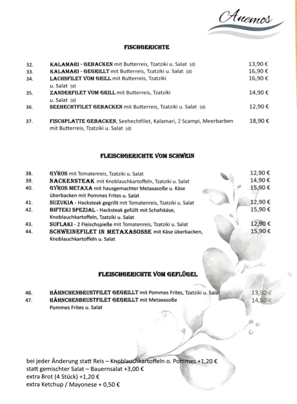 Speisekarte photo 3