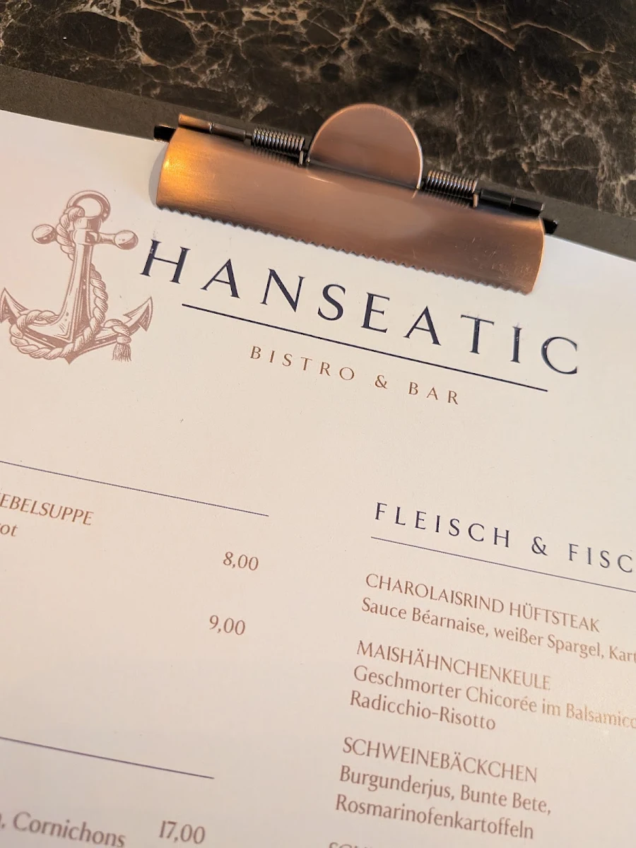 Speisekarte, Hanseatic