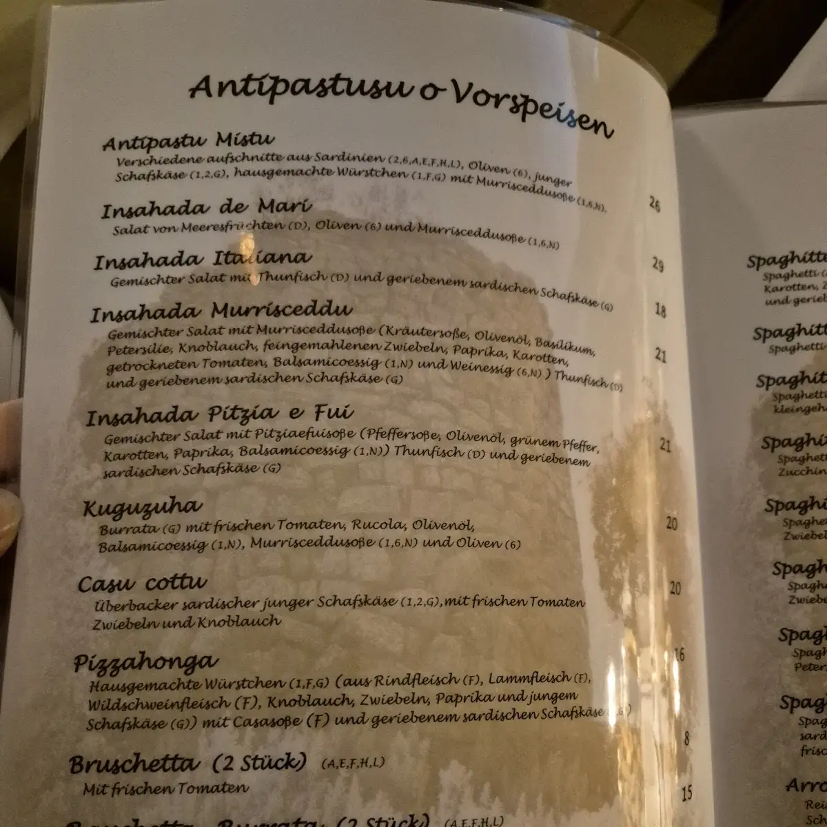 Speisekarte photo 2