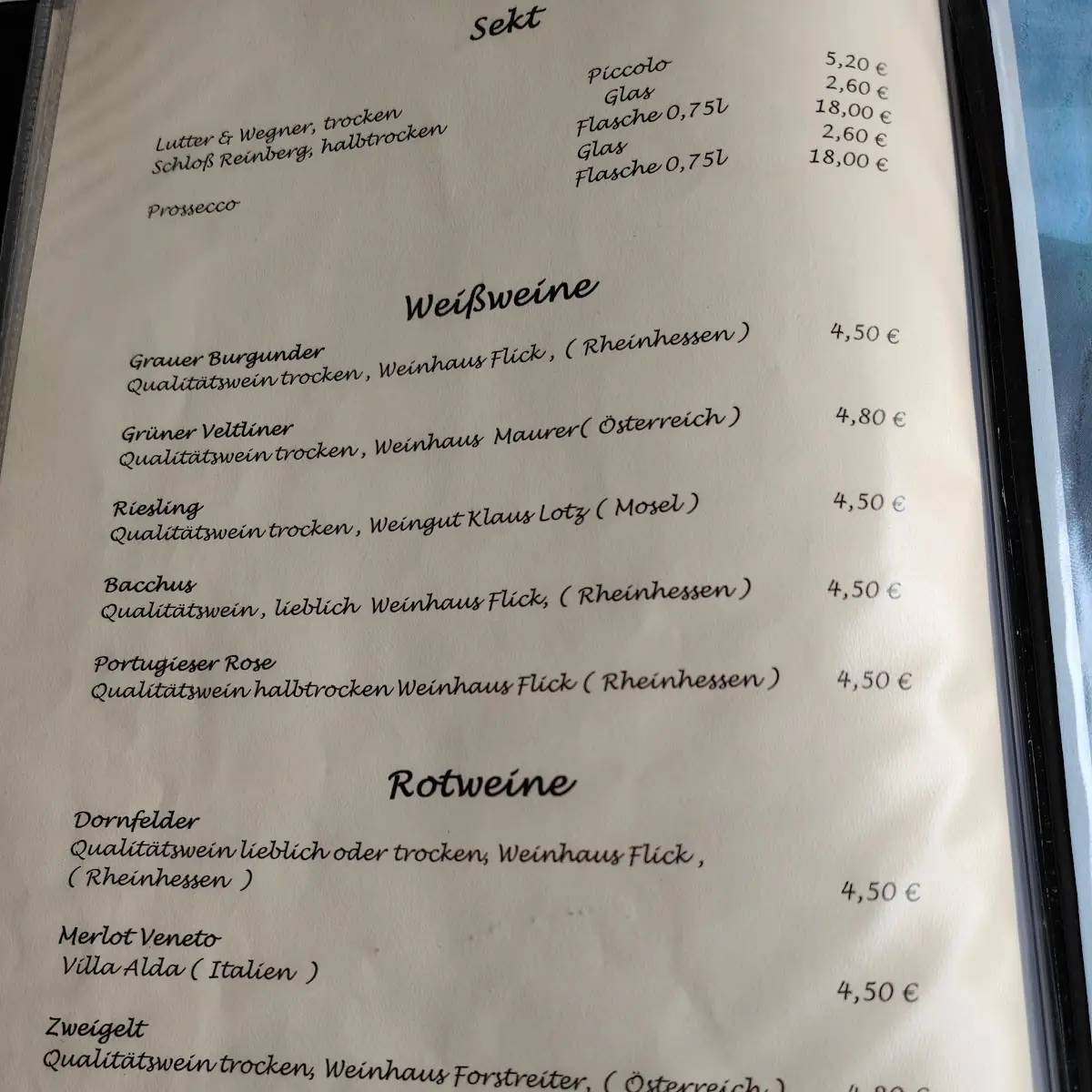 Speisekarte photo 5
