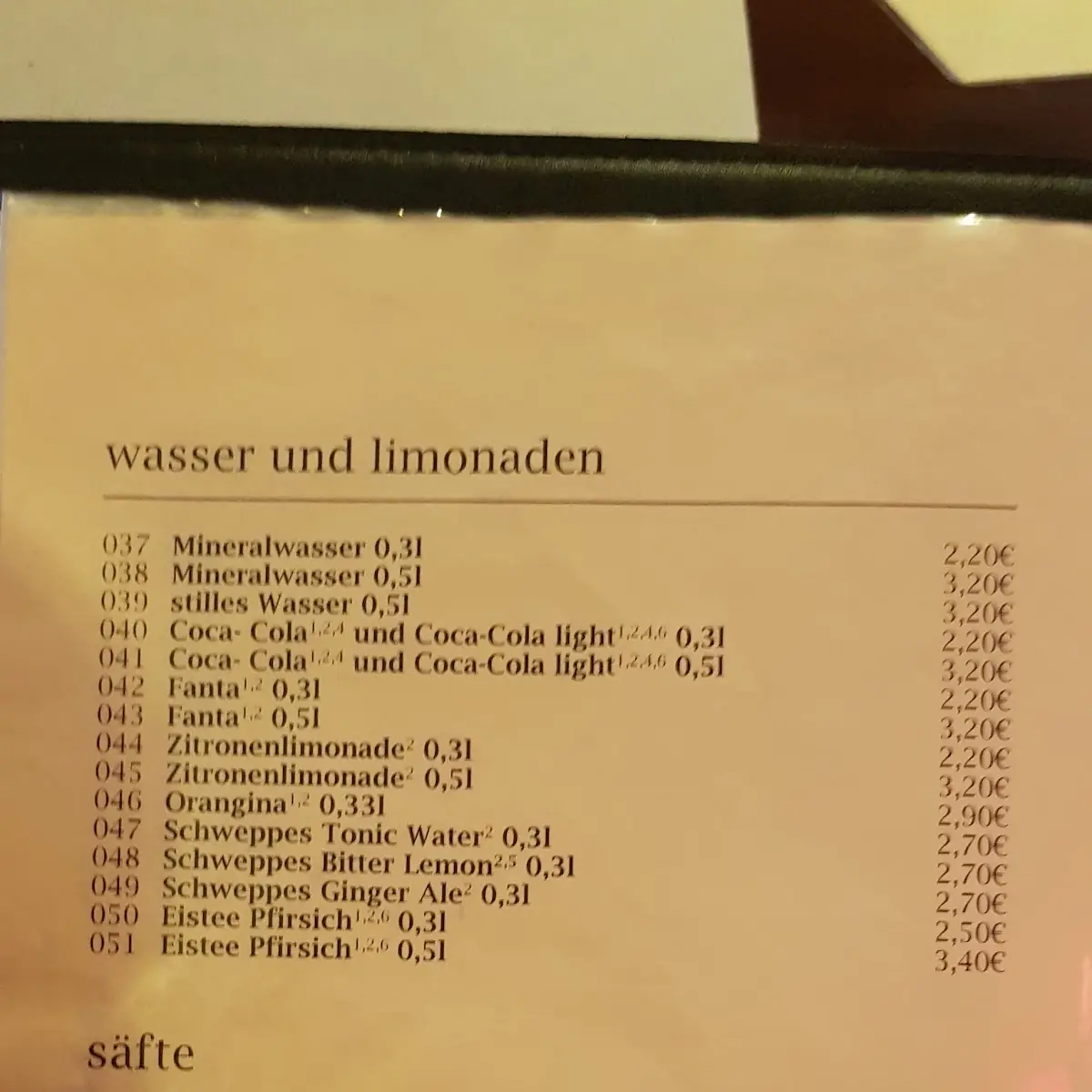 Speisekarte photo 5