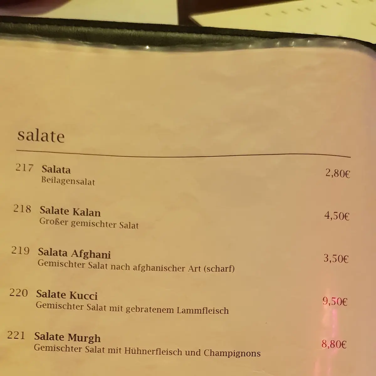 Speisekarte photo 8