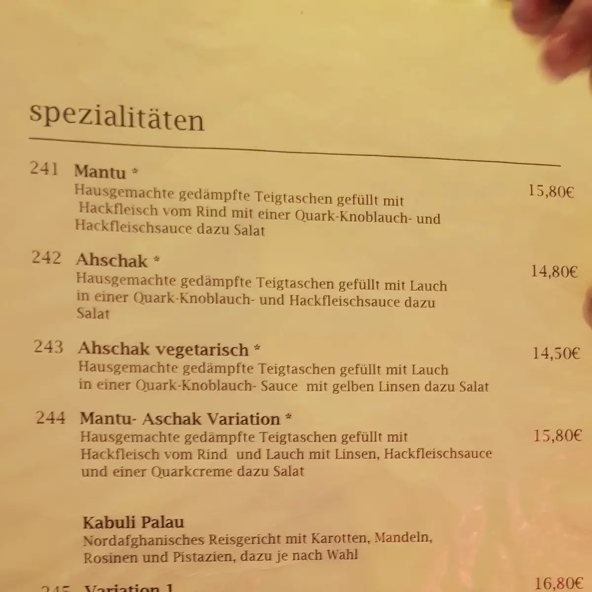 Speisekarte photo 9