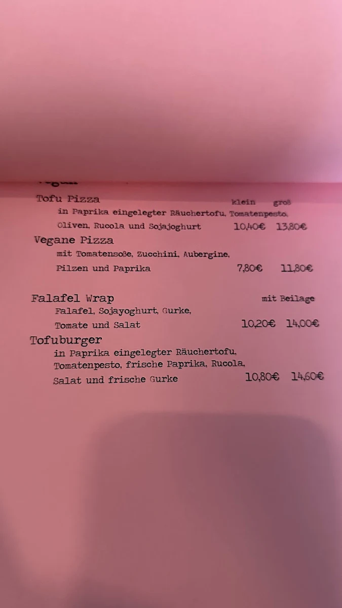 Speisekarte photo 5