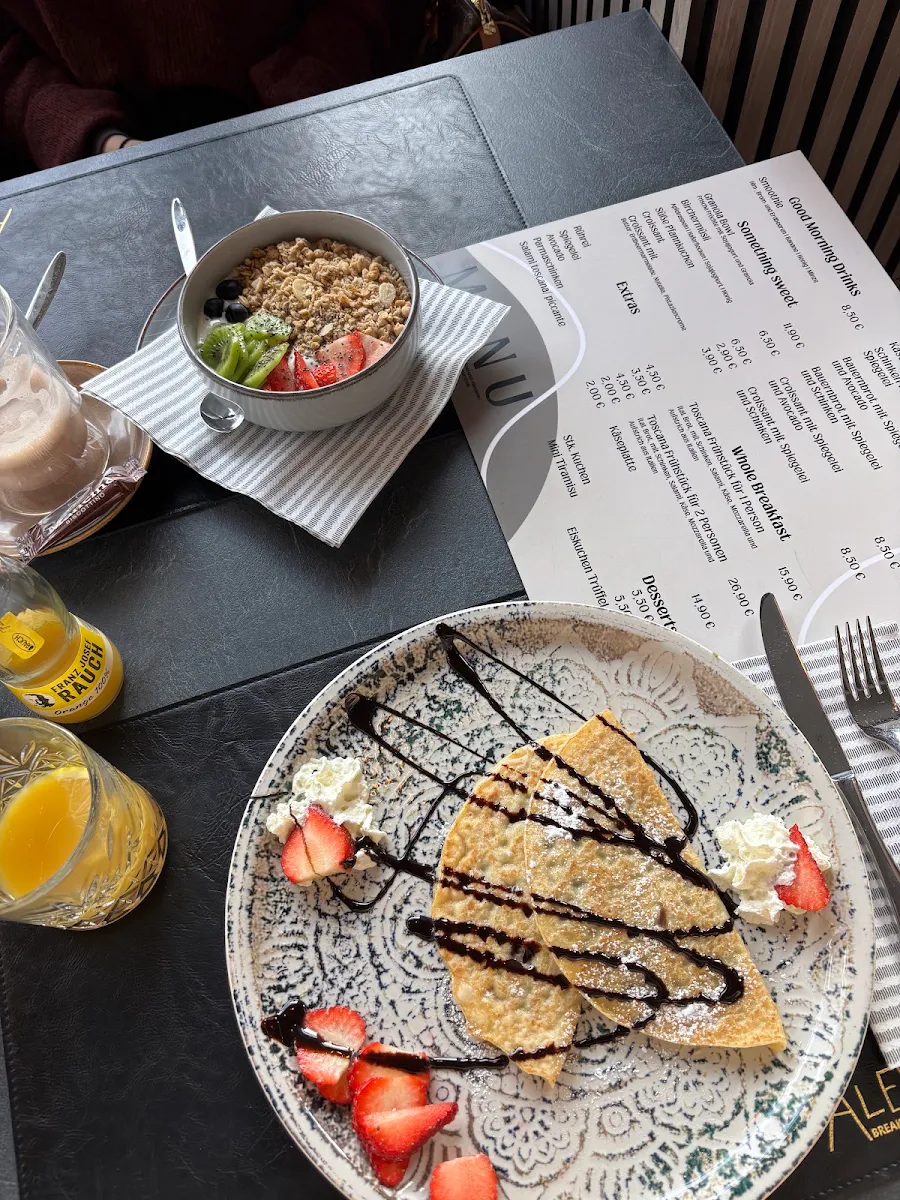 Speisekarte, Alex Breakfast & Steakhouse