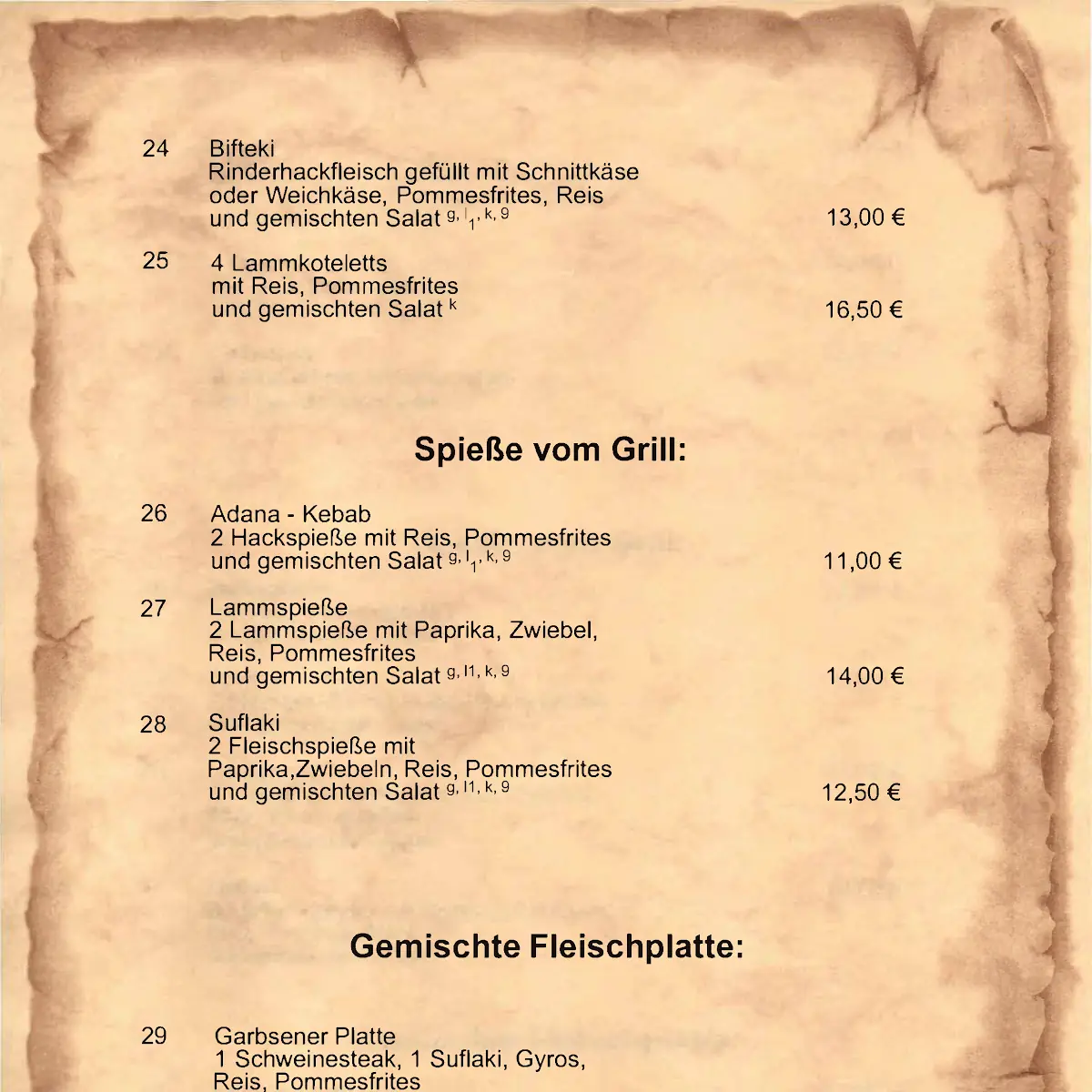 Speisekarte photo 3