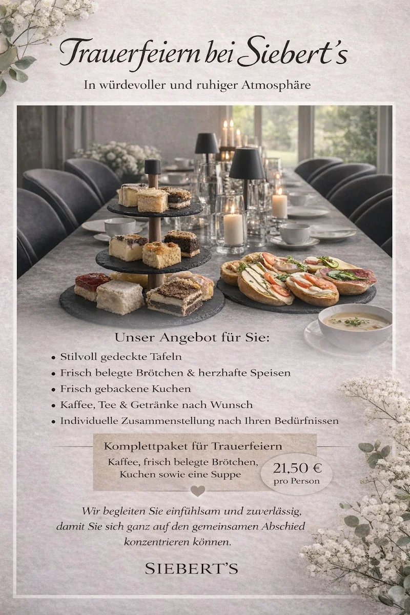 Speisekarte, Siebert's Blankenburg Restaurant & Kaffeehaus