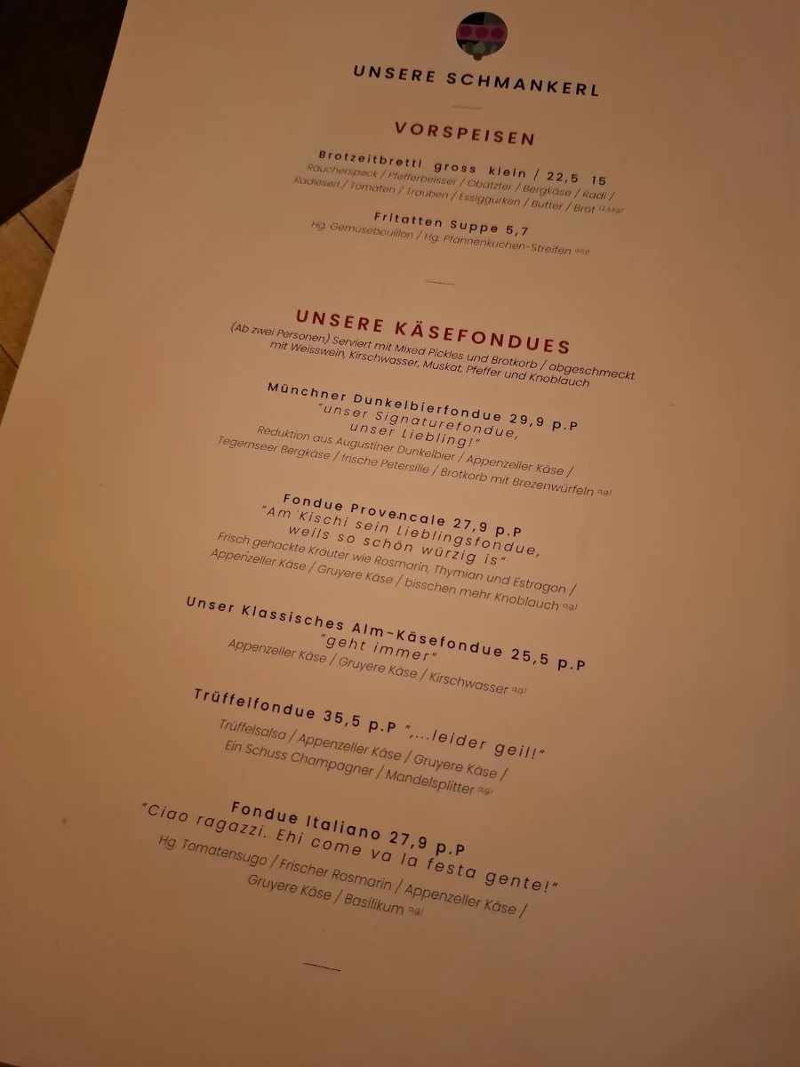Speisekarte photo 2