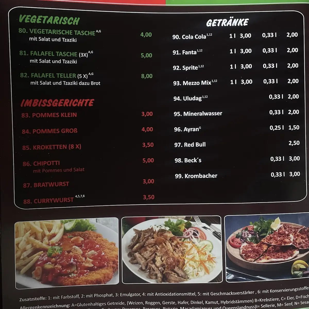 Speisekarte photo 4