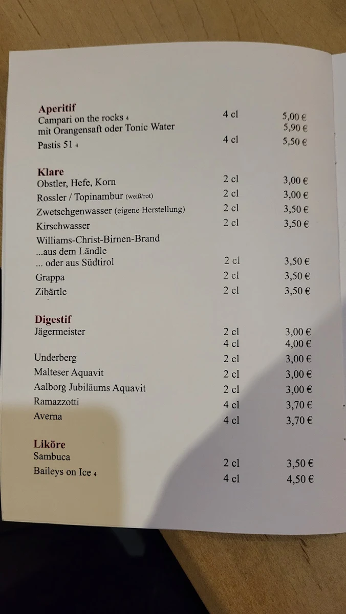 Speisekarte photo 2