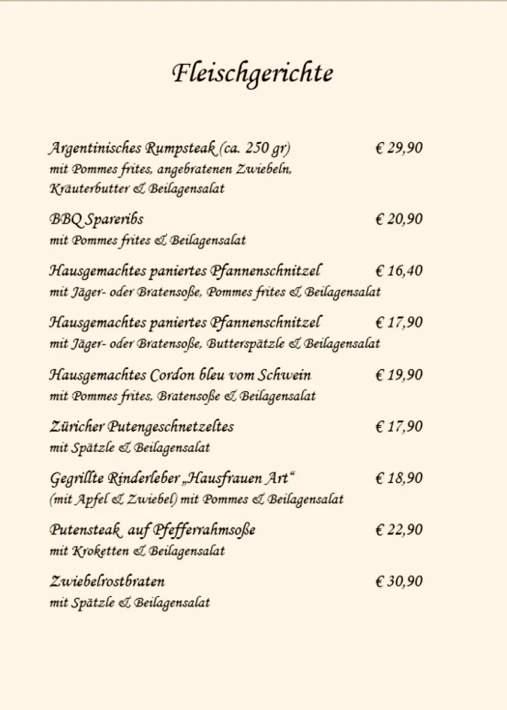 Speisekarte photo 5