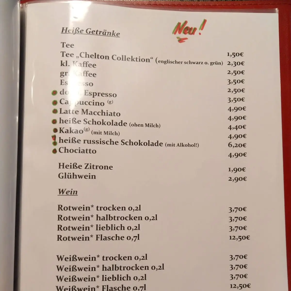 Speisekarte photo 1