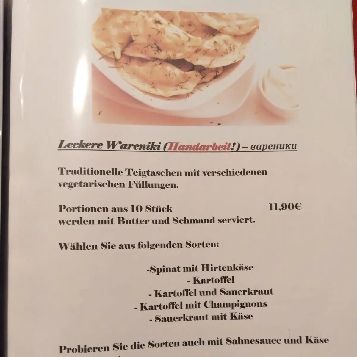 Speisekarte photo 4